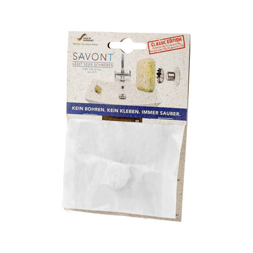 SAVONT Original Magnetic floating soap holder | Always dry & clean | Soap dish dispenser drainer for shower or sink